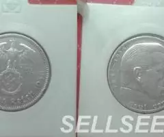 Германия. Гинденбург - 5 марок, серебро, 1938 А - 2