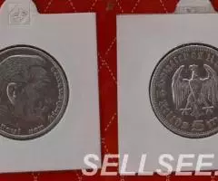 Германия. 3-й рейх . Гинденбург - 5марок, 1936 А - 2