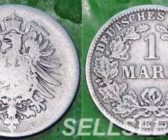 1 марка 1875 г. Германская Империя G 3