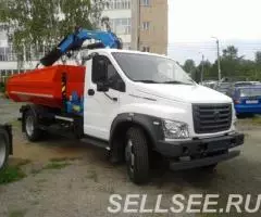 Самосвал с задней разгрузкой ГАЗ-САЗ-25072-05 с КМУ ИМ 77