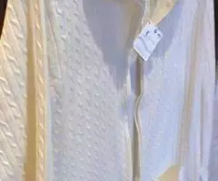 Джемпер Свитер на молнии новый белый 48-50 р. - 2