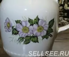 Кувшин и 6 чашек набор 1973 год СССР новый - 2