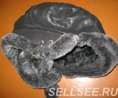 Комплект меховой натуральный-шапка и перчатки новые. - 2