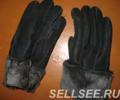 Комплект меховой натуральный-шапка и перчатки новые. - 4