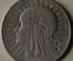 Серебрянные 5 злотых 1933 и 10 злотых 1932 Польша - 3