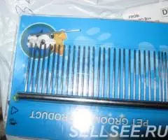 Расчёстка-гребень для собак новая, металлическая. - 3