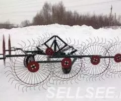 Грабли ворошилки валковые ГВВ - 6.1 со средним колесом - 2