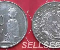 Узбекистан. Банкнота-1000сум, 2001 и монета 100сум - 2