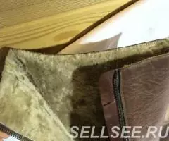 Зимние сапоги натуральные Австрия стелька 25 см б у - 2