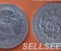 Мексика. Генераллисимус - 1песо, серебро, 1963,1966 - 2