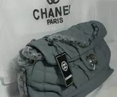 Серая и коричневая новая сумка Шанель 36 см - 2