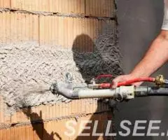 Механическая штукатурка, стяжка пола. - 2