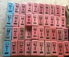 Блок электрокомбинированный:1 розетка + 3 выключателя - 6