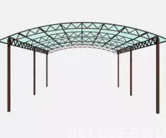 Изготовление и установка металических навесов - 2