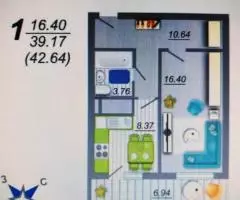 Продаю 1-комн квартиру, 41 кв м - 2