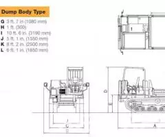 Аренда гусеничного самосвала думпера YАNМАR С 50 R - 4