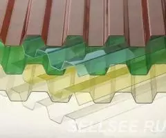 Профилированный монолитный поликарбонат для крыши - 2