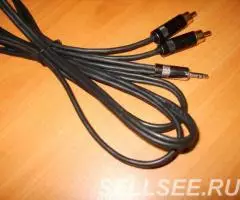 Кабель Klotz 2 RCA - мини джек 1,5 метра новый - 2