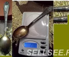 Ложечки серебреные - чайная и кофейная - 2