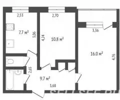 Продаю 2-комн квартиру, 46 кв м - 4