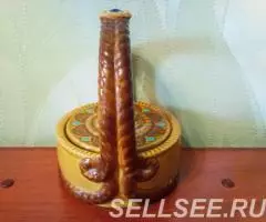 Лукошко из керамики для хранения мелочей. - 2