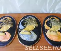 Настенный керамический барельеф-медальон Камея . - 3