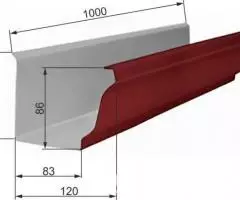 Желоб водосточный металический