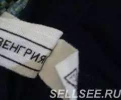 Чёрная юбка карандаш. Венгрия. Хлопок. - 2