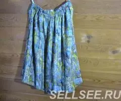 юбка шорты. Шёлк с полиэстром. - 2