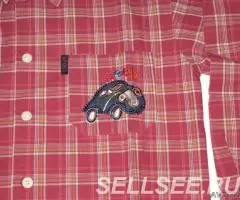 новая рубашка хлопокТайланд рост 122 см. На 7 лет - 2