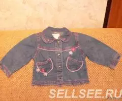 новая ветровка джинсовая на рост 92 см - 3