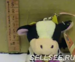 корова с мешком подарочным, мягкая игрушка . - 2