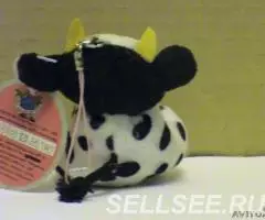 корова с мешком подарочным, мягкая игрушка . - 3