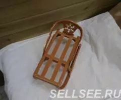 Металлические санки кукле игрушка СССР - 2