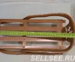 Металлические санки кукле игрушка СССР - 3