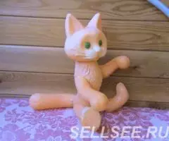 Кот Рост 43 см пластмассовая игрушка СССР - 4