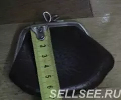 Кошелек СССР кожаный б у - 4