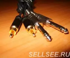 Кабель Klotz 2 джека моно - 2 тюльпана - 1,5 метра - 4