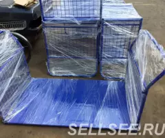 Тележка платформенная с бортами, размер 500х800. - 2