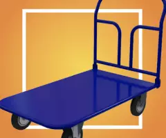 тележки платформенные металлические четырехколесные - 3
