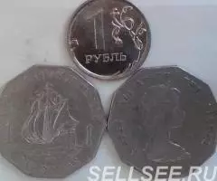 Корабли на монетах мира. Восточные Карибы, 1д. , 1989,1997 - 2