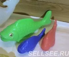 3 пластмассовые рыбки для ваной СССР Польша - 4