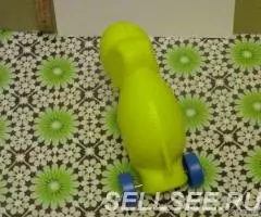 слон пластмассовая каталка СССР ГДР - 3