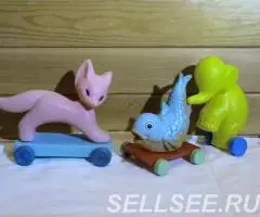 слон пластмассовая каталка СССР ГДР - 4