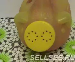 лейка свинья пластмассовая игрушка СССР - 4