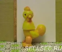 Петух 19 см пластмассовая игрушка СССР - 2