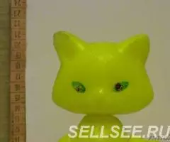 жёлтый кот пластмасовый СССР - 3