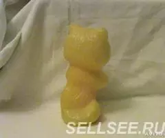 кот с мячиком пластмассовая игрушка СССР - 4