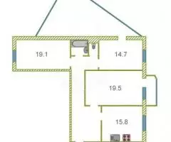 Продаю 3-комн квартиру, 86 кв м