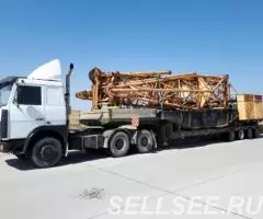 Перевозка грузов низкорамной площадкой - тралом - 2